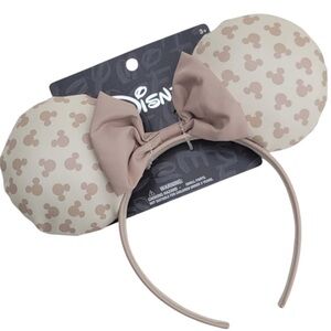 Disney Mickey Mouse Ears Headband - Cream and Brown